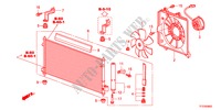 AIRCONDITIONER(CONDENSATOR) voor Honda JAZZ 1.4LSSH 5 deuren intelligente transmissie IMT 2011