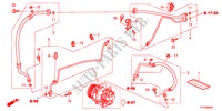 AIRCONDITIONER(SLANGEN/PIJPEN)(LH) voor Honda JAZZ 1.2LSE 5 deuren 5-versnellings handgeschakelde versnellingsbak 2011