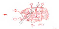 DOORVOERTULLE(ONDER) voor Honda JAZZ 1.2SE 5 deuren 5-versnellings handgeschakelde versnellingsbak 2011