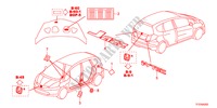 EMBLEEM/WAARSCHUWINGSLABEL voor Honda JAZZ 1.4LSS 5 deuren 5-versnellings handgeschakelde versnellingsbak 2011