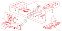 GEREEDSCHAP/KRIK voor Honda JAZZ 1.4ESH 5 deuren intelligente transmissie IMT 2011