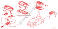 INTERIEUR VERLICHTING voor Honda JAZZ 1.4EX 5 deuren 5-versnellings handgeschakelde versnellingsbak 2011