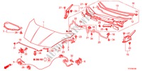MOTORKAP(LH) voor Honda JAZZ 1.2SE 5 deuren 5-versnellings handgeschakelde versnellingsbak 2011