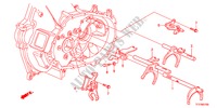 OVERSCHAKELVORK/OVERSCHAKELHOUDER(MT) voor Honda JAZZ 1.4LSSH 5 deuren 5-versnellings handgeschakelde versnellingsbak 2011