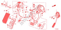 PEDAAL(RH) voor Honda JAZZ 1.3LX 5 deuren 5-versnellings handgeschakelde versnellingsbak 2011