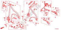 VEILIGHEIDSRIEMEN voor Honda JAZZ 1.4LS 5 deuren 5-versnellings handgeschakelde versnellingsbak 2011
