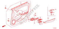 VOOR PORTIER VOERING(RH) voor Honda JAZZ 1.2SE 5 deuren 5-versnellings handgeschakelde versnellingsbak 2011