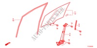 VOORPORTIER GLAS/REGELAAR voor Honda JAZZ 1.3LX 5 deuren 5-versnellings handgeschakelde versnellingsbak 2011