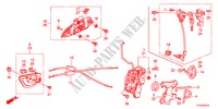 VOORPORTIER SLOT/BUITEN HENDEL(1) voor Honda JAZZ 1.4LS 5 deuren 5-versnellings handgeschakelde versnellingsbak 2011