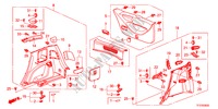 ZIJDE VOERING/ACHTERKLEP VOERING voor Honda JAZZ 1.4LSS 5 deuren intelligente transmissie IMT 2011