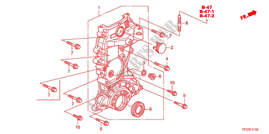 KETTINGKAST voor Honda JAZZ 1.3LX 5 deuren 5-versnellings handgeschakelde versnellingsbak 2011