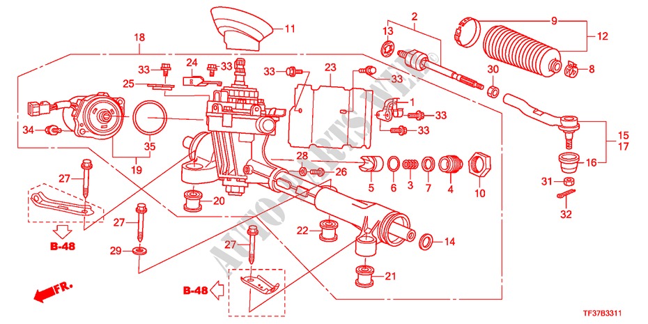 P.S. VERSNELLINGBOX(EPS)(RH) voor Honda JAZZ 1.3LX 5 deuren 5-versnellings handgeschakelde versnellingsbak 2011
