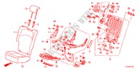 ACHTER ZITTING(R.) voor Honda JAZZ 1.4LS    TEMP TIRE 5 deuren CVT versnellingsbak 2012