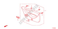 ACHTERKLEP VOERING voor Honda JAZZ 1.5EX 5 deuren 5-versnellings handgeschakelde versnellingsbak 2012