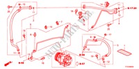 AIRCONDITIONER(SLANGEN/PIJPEN)(LH) voor Honda JAZZ 1.4LS 5 deuren CVT versnellingsbak 2012