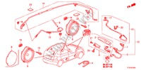 ANTENNE/LUIDSPREKER voor Honda JAZZ 1.4LS    TEMP TIRE 5 deuren CVT versnellingsbak 2012