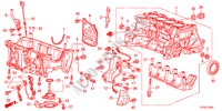 CILINDERBLOK/OLIEPAN(1.2L/1.3L/1.4L) voor Honda JAZZ 1.4S     TEMP TIRE 5 deuren CVT versnellingsbak 2012