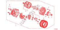 GENERATOR(MITSUBISHI) voor Honda JAZZ 1.4LS    TEMP TIRE 5 deuren CVT versnellingsbak 2012