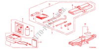 GEREEDSCHAP/KRIK voor Honda JAZZ 1.5EX 5 deuren 5-versnellings handgeschakelde versnellingsbak 2012