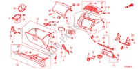 INSTRUMENTEN AFWERKING(PASSAGIERZIJKANT)(RH) voor Honda JAZZ 1.4ES 5 deuren 5-versnellings handgeschakelde versnellingsbak 2012