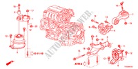MOTOR BEVESTIGING(AT) voor Honda JAZZ 1.5LX 5 deuren 5-traps automatische versnellingsbak 2012