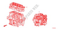 MOTOR MONTAGE/VERSNELLINGSBAKSAMENSTEL voor Honda JAZZ 1.4ES    TEMP TIRE 5 deuren CVT versnellingsbak 2012