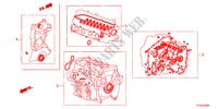 PAKKINGPAKKET voor Honda JAZZ 1.2S     TEMP TIRE 5 deuren 5-versnellings handgeschakelde versnellingsbak 2012