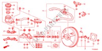 REM HOOFDCILINDER/HOOFDSPANNING(RH) voor Honda JAZZ 1.4SE 5 deuren 5-versnellings handgeschakelde versnellingsbak 2012