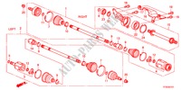 VOOR AANDRIJFAS/HALVE AS(2) voor Honda JAZZ 1.5EXT 5 deuren 5-traps automatische versnellingsbak 2012