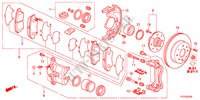 VOOR REM voor Honda JAZZ 1.4SE 5 deuren 5-versnellings handgeschakelde versnellingsbak 2012