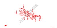 VOOR SUB FRAME voor Honda JAZZ 1.4LS    TEMP TIRE 5 deuren CVT versnellingsbak 2012