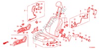VOOR ZITTING(R.) voor Honda JAZZ 1.4LS    TEMP TIRE 5 deuren CVT versnellingsbak 2012