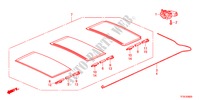 ZONNEKLEP COMPONENTEN voor Honda JAZZ 1.4ES    TEMP TIRE 5 deuren CVT versnellingsbak 2012