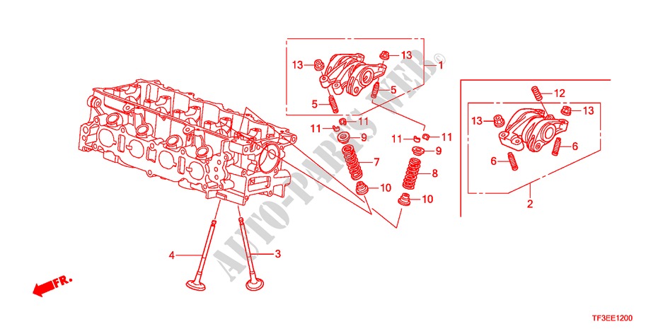 KLEP/ZWAAI ARM voor Honda JAZZ 1.5EX 5 deuren 5-versnellings handgeschakelde versnellingsbak 2012