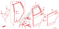 ACHTER PORTIER PANEEL voor Honda JAZZ HYBRID IMA-H 5 deuren CVT versnellingsbak 2012