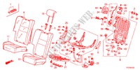 ACHTER ZITTING(R.)(LEER) voor Honda JAZZ HYBRID IMA-H 5 deuren CVT versnellingsbak 2012
