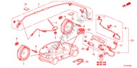 ANTENNE/LUIDSPREKER voor Honda JAZZ HYBRID IMA-H    TEMP TIRE 5 deuren CVT versnellingsbak 2012