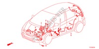 BEDRADINGSBUNDEL(2)(LH) voor Honda JAZZ HYBRID IMA-H    TEMP TIRE 5 deuren CVT versnellingsbak 2012