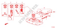 BRANDSTOF TANK voor Honda JAZZ HYBRID IMA      TEMP TIRE 5 deuren CVT versnellingsbak 2012