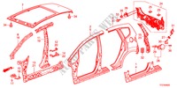 BUITEN PANELEN/ACHTER PANEEL voor Honda JAZZ HYBRID IMA-H 5 deuren CVT versnellingsbak 2012