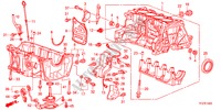 CILINDERBLOK/OLIEPAN voor Honda JAZZ HYBRID IMA-S 5 deuren CVT versnellingsbak 2012
