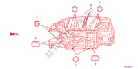 DOORVOERTULLE(ONDER) voor Honda JAZZ HYBRID IMA-H 5 deuren CVT versnellingsbak 2012