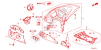 INSTRUMENTEN AFWERKING(BESTUURDERZIJKANT)(LH) voor Honda JAZZ HYBRID IMA-H    TEMP TIRE 5 deuren CVT versnellingsbak 2012