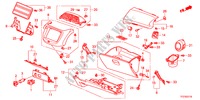 INSTRUMENTEN AFWERKING(PASSAGIERZIJKANT)(LH) voor Honda JAZZ HYBRID IMA-S    TEMP TIRE 5 deuren CVT versnellingsbak 2012