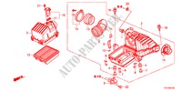 LUCHTFILTER voor Honda JAZZ HYBRID IMA-S    TEMP TIRE 5 deuren CVT versnellingsbak 2012