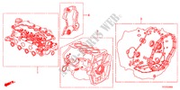 PAKKINGPAKKET voor Honda JAZZ HYBRID IMA      TEMP TIRE 5 deuren CVT versnellingsbak 2012