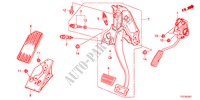 PEDAAL(LH) voor Honda JAZZ HYBRID IMA-H    TEMP TIRE 5 deuren CVT versnellingsbak 2012