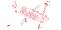 STEKKER BOVENSTE SPOEL voor Honda JAZZ HYBRID IMA-S    TEMP TIRE 5 deuren CVT versnellingsbak 2012