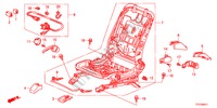 V. ZITTING COMPONENTEN(R.)(2) voor Honda JAZZ HYBRID IMA-H 5 deuren CVT versnellingsbak 2012