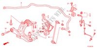 VOOR ONDER ARM voor Honda JAZZ HYBRID IMA-H    TEMP TIRE 5 deuren CVT versnellingsbak 2012